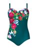 Picture of PLUS SIZE SWIM SUIT FLORAL BODICE